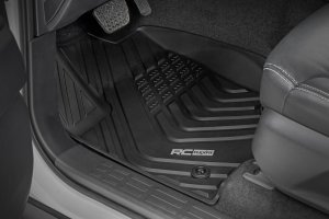 Toyota Land Cruiser Floor Mats - Front + Rear - Rough Country - Flex-Fit - '24-'25